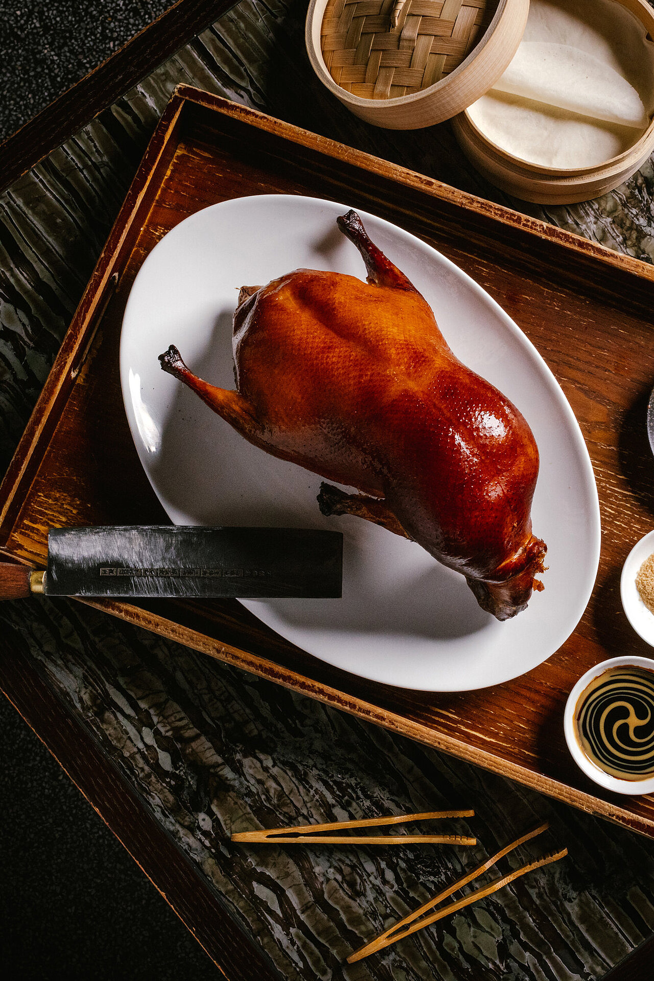 Applewood roasted peking duck